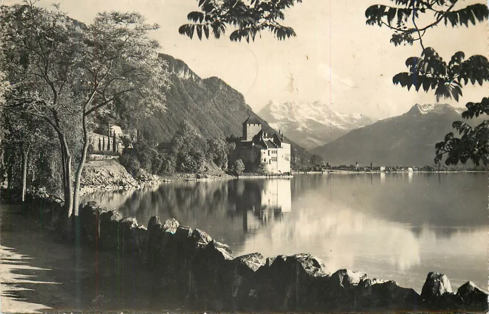 Castillo de Chillon — lago Leman — Suiza - Anverso