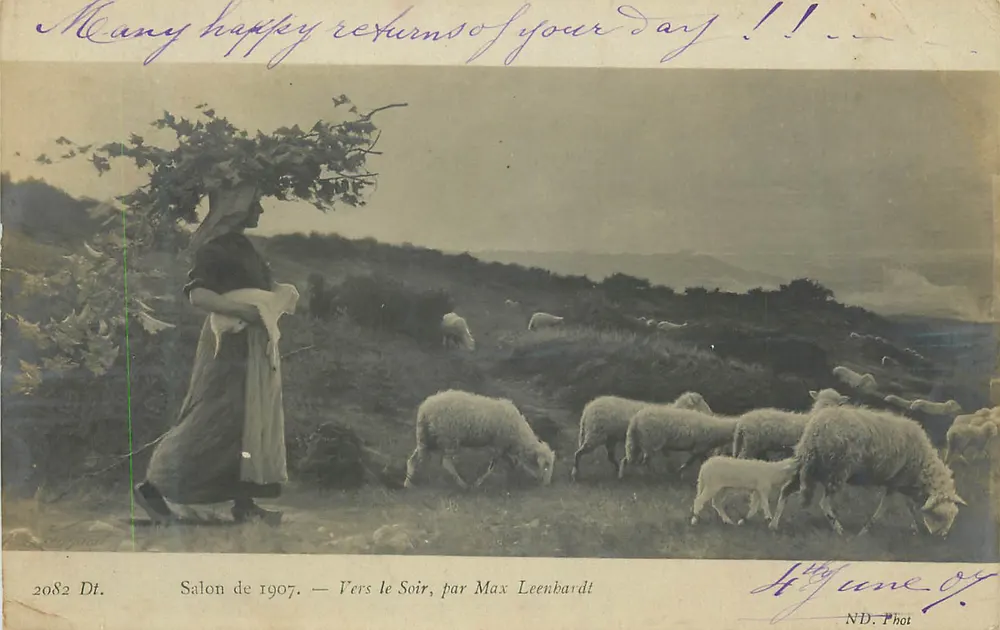 À Noite — Salão de 1907, por Max Leenhardt - Frente