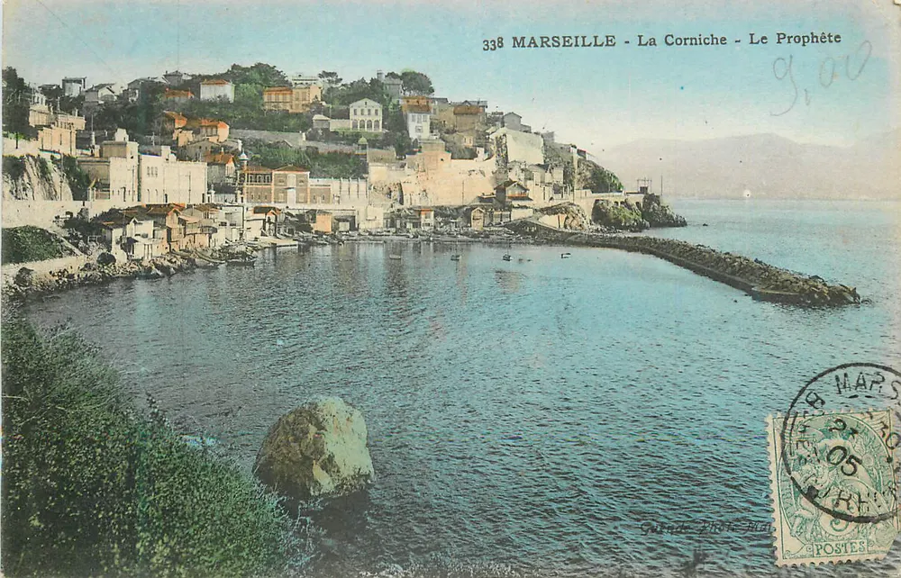 Marselha - A Corniche - O Profeta — editor J. P. J. Gauthier, n° 338 - Frente