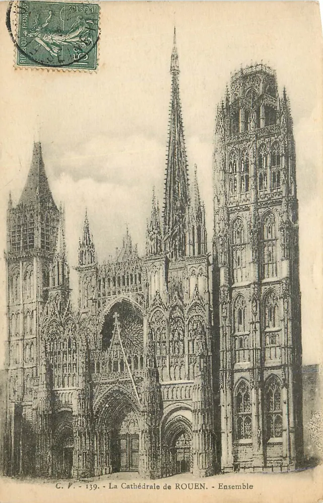 A Catedral de ROUEN - Conjunto — C.V. - 139 - Frente