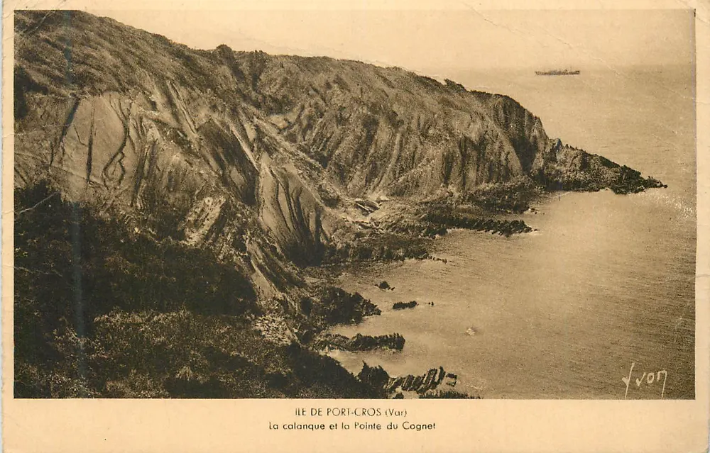Ile de Port-Cros (Var) — La calanque et la Pointe du Cognet — éditeur J. VON - Vorderseite