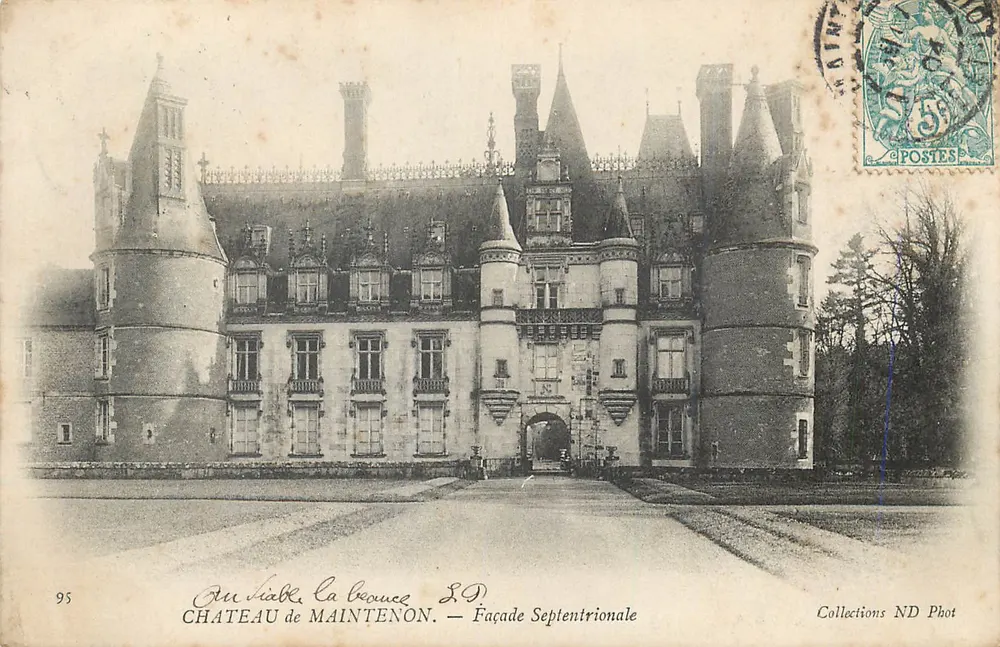 Castelo de Maintenon — Fachada Septentrional — Collections ND Phot - Frente