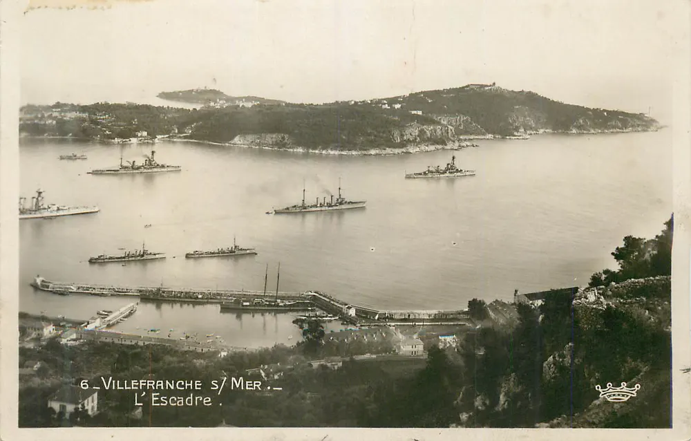 Villefranche-sur-Mer — L'Escadre — Éditeur inconnu, n°6 - Recto