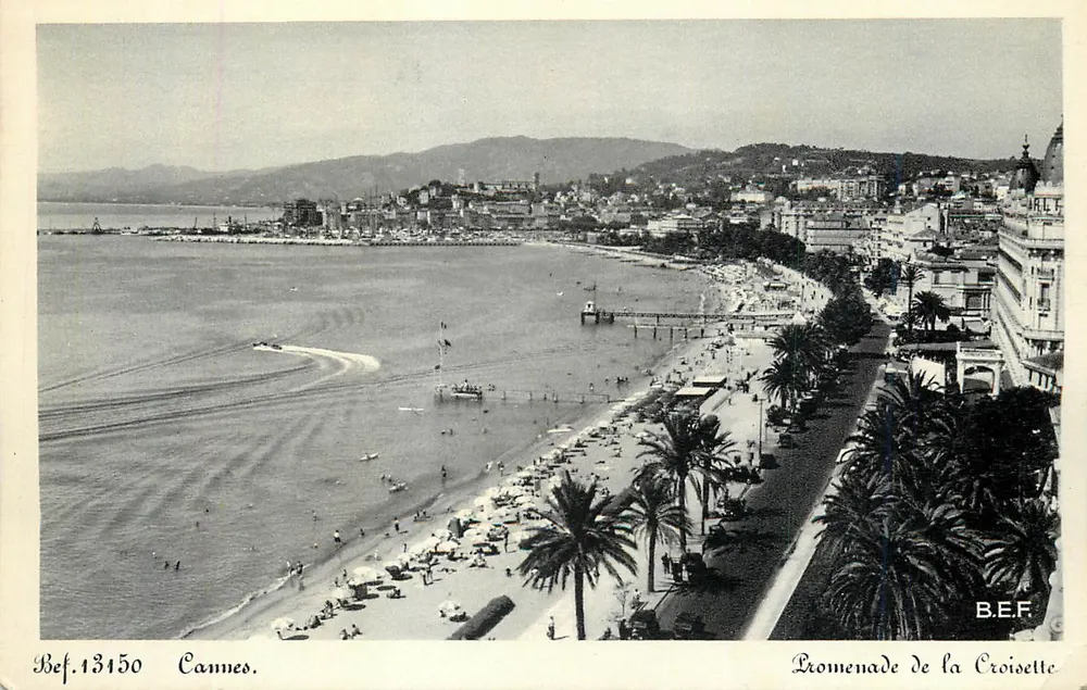 Cannes — Promenade de la Croisette — B.E.F. n° 13450 - Frente