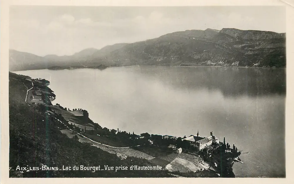 Aix-les-Bains — Lago do Bourget — Vista tirada de Hautecombe — ND - Frente