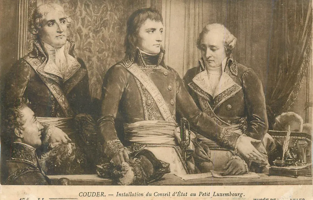 Einsetzung des Staatsrates im Petit Luxembourg — Coudier — Musée de Nîmes - Vorderseite