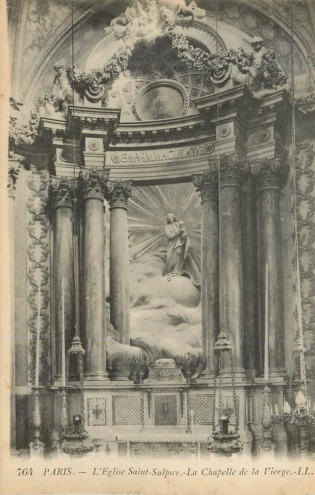 Paris — Kirche Saint-Sulpice — Kapelle der Jungfrau — LL - Vorderseite
