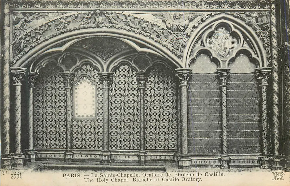 Die Heilige Kapelle, Oratorium von Blanche von Castille — Paris — NDHOT, n° 2536 - Vorderseite
