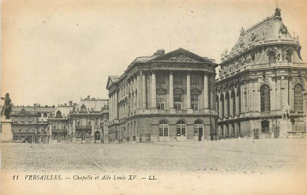 Versailles — Capela e Ala Luís XV — LL - Frente