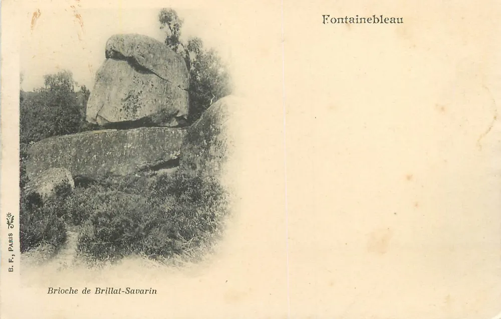 Brioches de Brillat-Savarin — Fontainebleau — B. F., Paris - Recto
