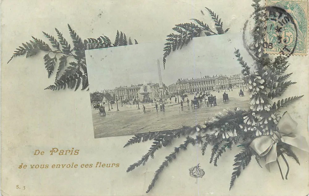 Place de la Concorde — Paris — Série S. 3 - Recto