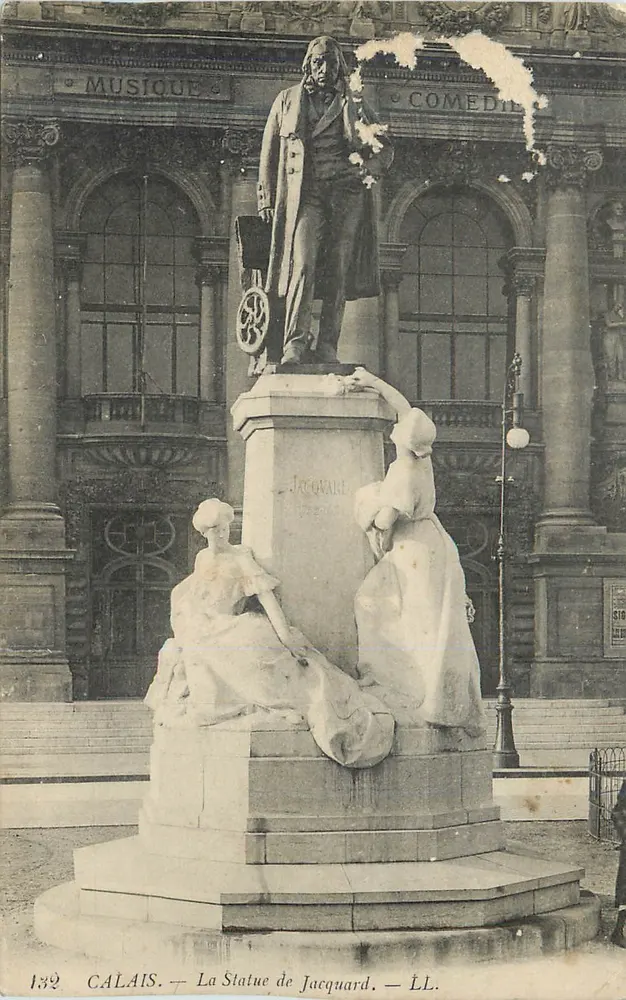 Calais — La Statue de Jacquard — LL. — Éditeur LL. n° 139 - Frente