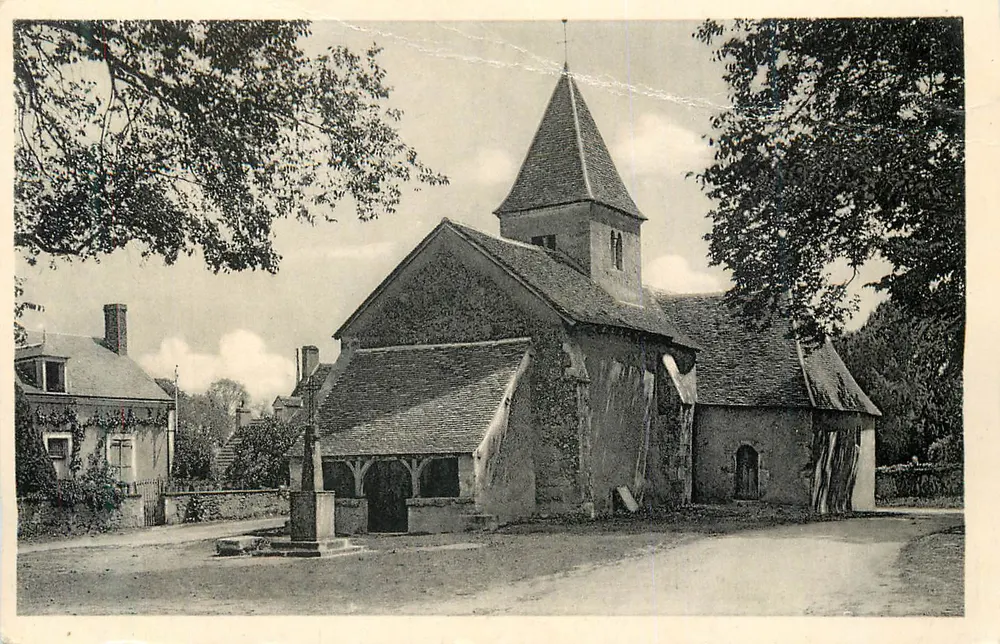 Igreja de Sainte-Croix-sur-Loir — visão geral — editor não identificável - Frente