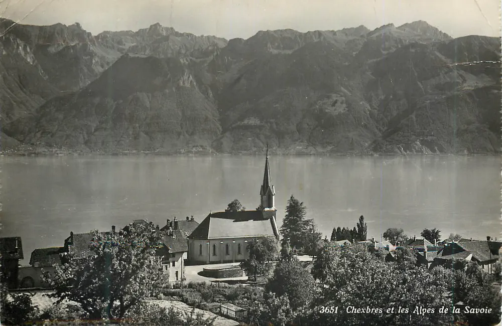 Chexbres et les Alpes de la Savoie — 3651 - Recto