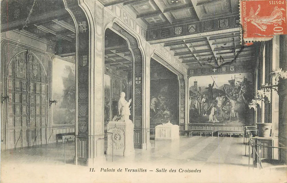 Palais de Versailles — Salle des Croisades — éditeur non visible, n° de série 11 - Recto