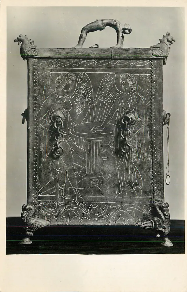 Bronzene Truhe mit Engeln — Museum von Lyon — Verlag: Gesellschaft der Künste - Vorderseite