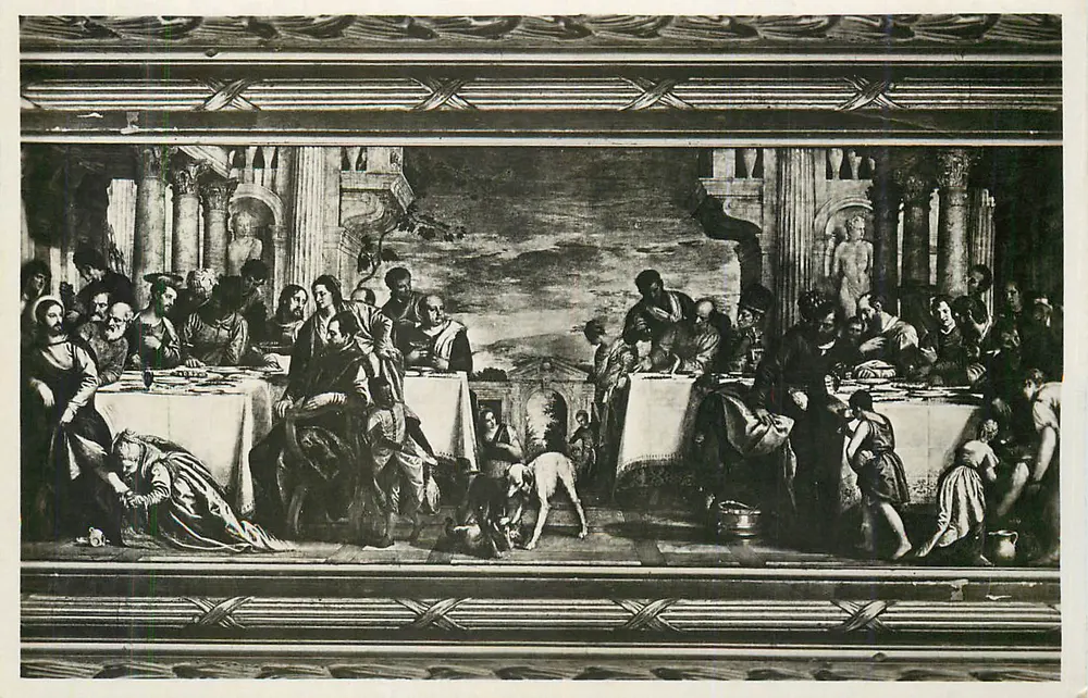 Último jantar de Cristo — pintura — editor e número de série ilegíveis - Frente