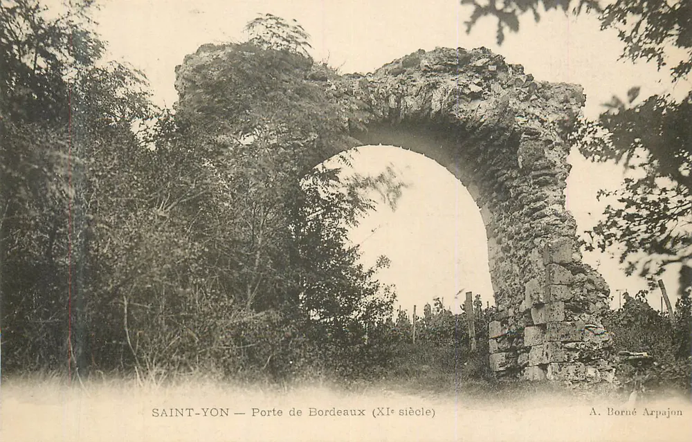 Saint-Yon — Porta de Bordeaux (século XI) — A. Borné Arpajon - Frente
