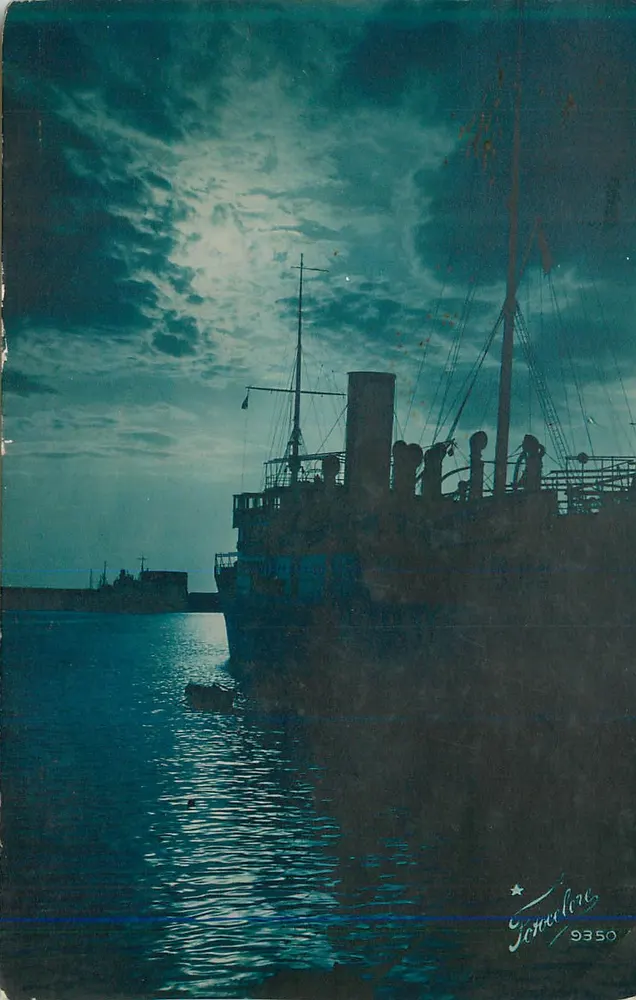 Navio no cais — noite — Forerline 9350 - Frente