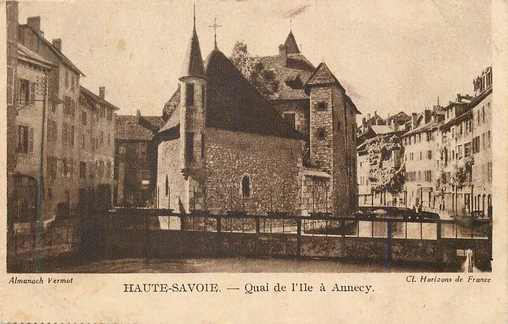 Quai de l'Île in Annecy — Haute-Savoie — Almanach Vermot - Vorderseite
