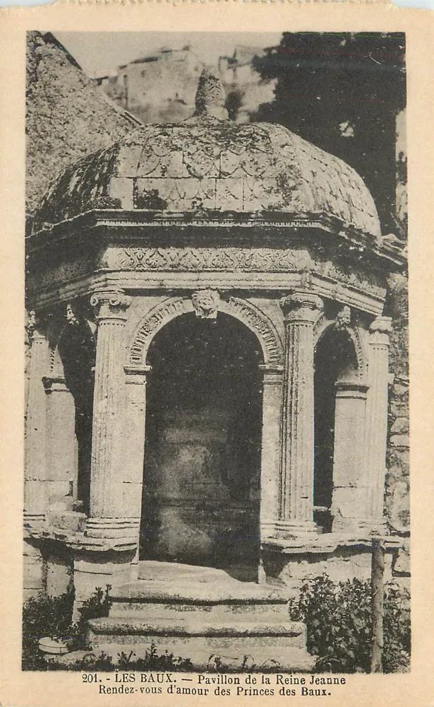 Les Baux — Pavillon der Königin Jeanne, Treffpunkt der Prinzen von Les Baux - Vorderseite