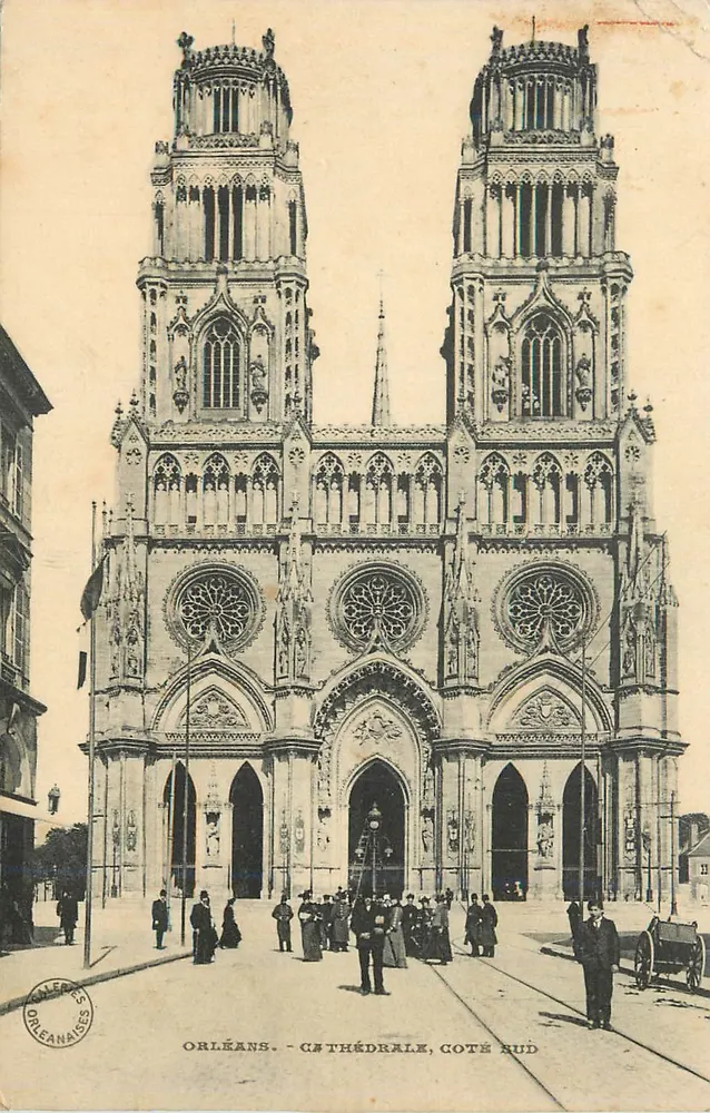 Orléans — Catedral, Lado Sul — Galeries Orléanaises - Frente