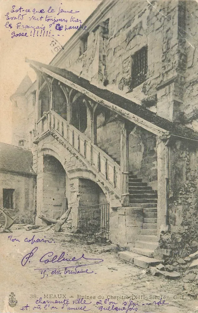 Meaux — Ruines du Chapitre (XIIIe Siècle) — G. L. C. - Recto