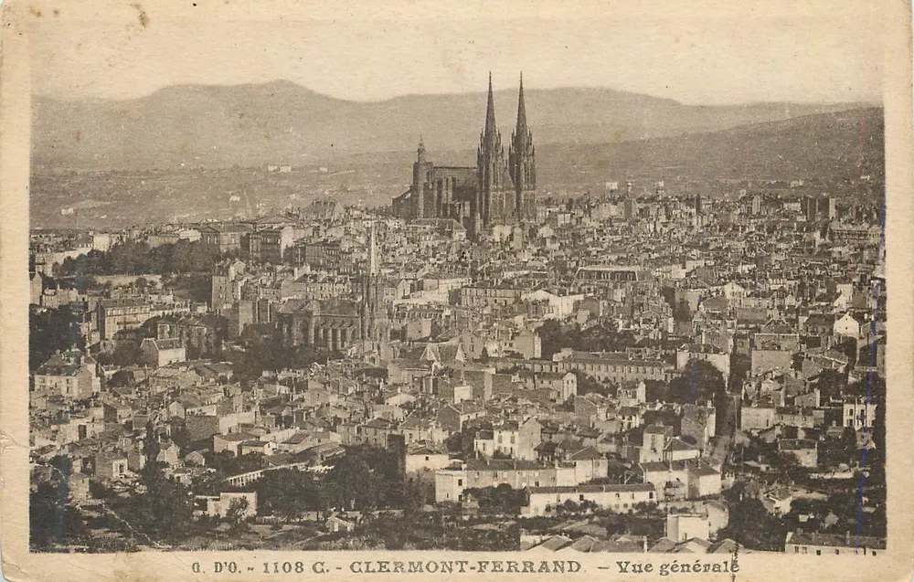 Clermont-Ferrand — Visão geral — G. D'O. n° 1108 C. - Frente