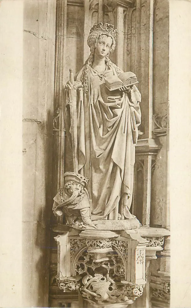 Statue de la Vierge à l'Enfant — église — éditeur inconnu, n° de série non visible - Recto