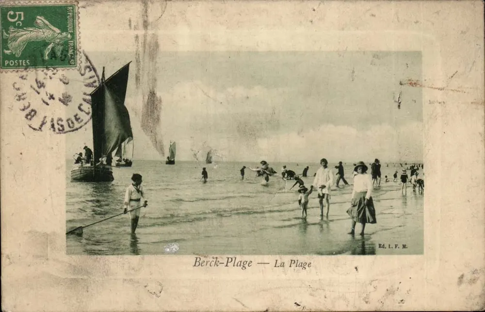 Berck-Plage — A Praia — Ed. L. F. M. - Frente