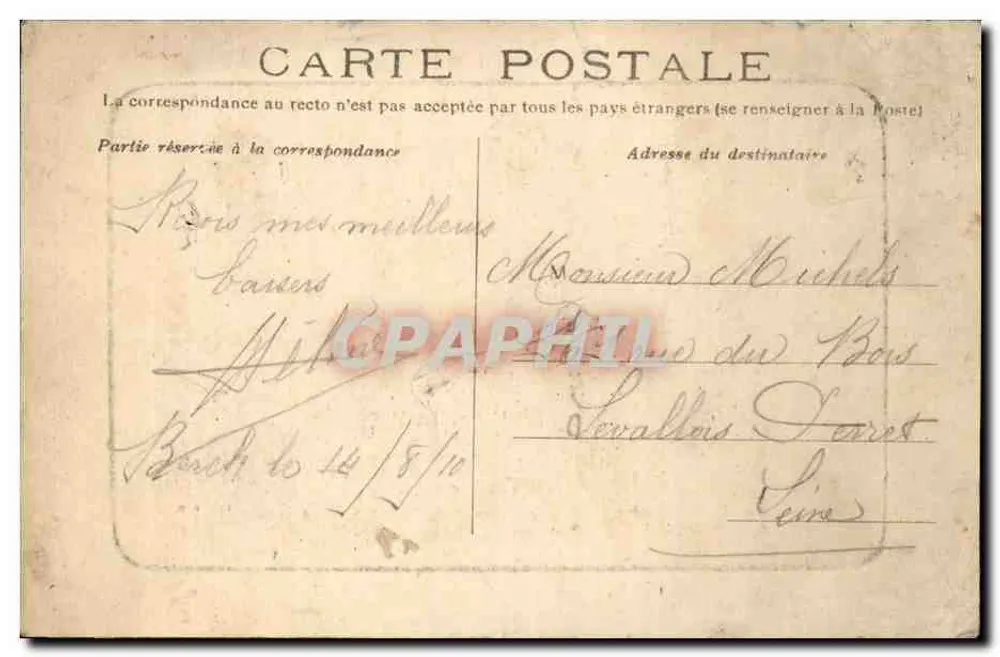 Berck-Plage — A Praia — Ed. L. F. M. - Verso