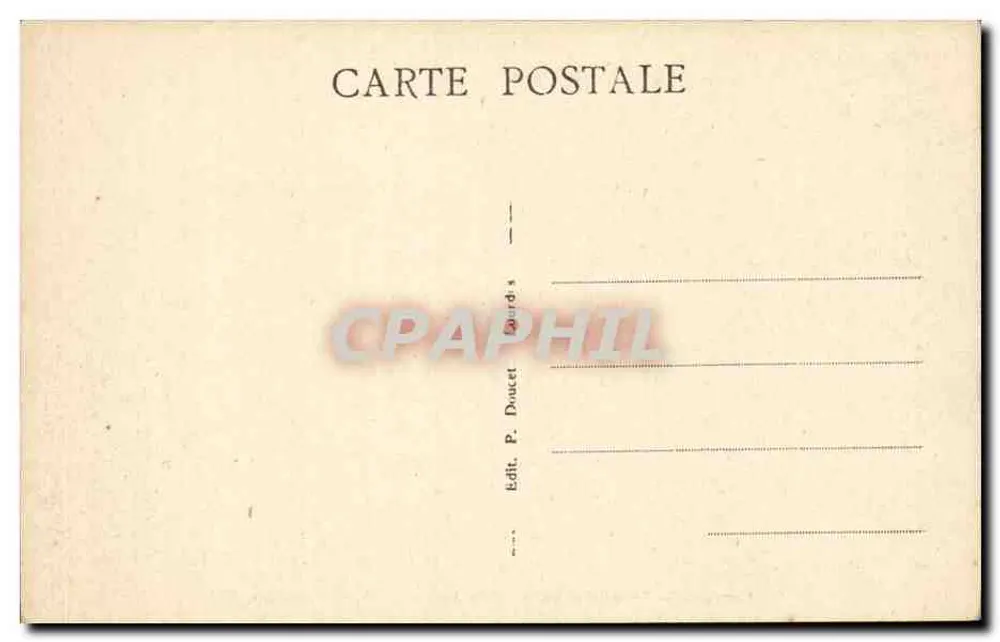 Lourdes — Blick auf das Tal von Argeles und die Pyrenäen, Ansichten vom Pic du Jer P.D. - Rückseite