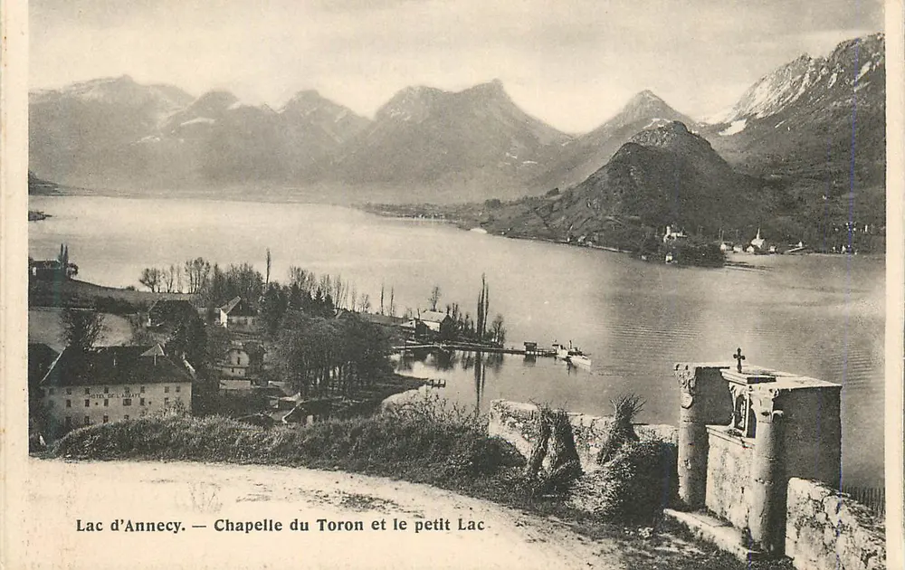 See Annecy — Kapelle des Toron und der kleine See — Verlag: H. de La Marte - Vorderseite