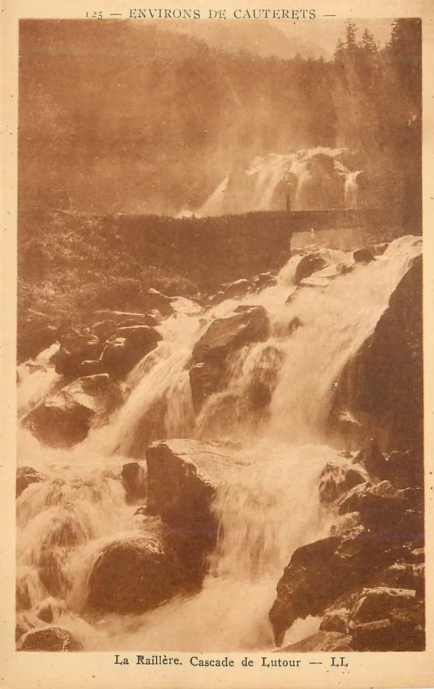 La Raillère. Cascade de Lutour — LL — Environ de Cauterets - Recto