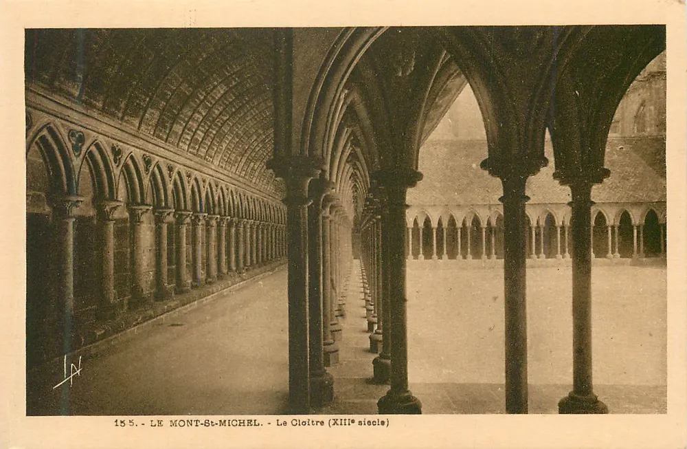 Monte-Santo-Michel — O Claustro (século XIII) — J. N. (editor ?) - Frente