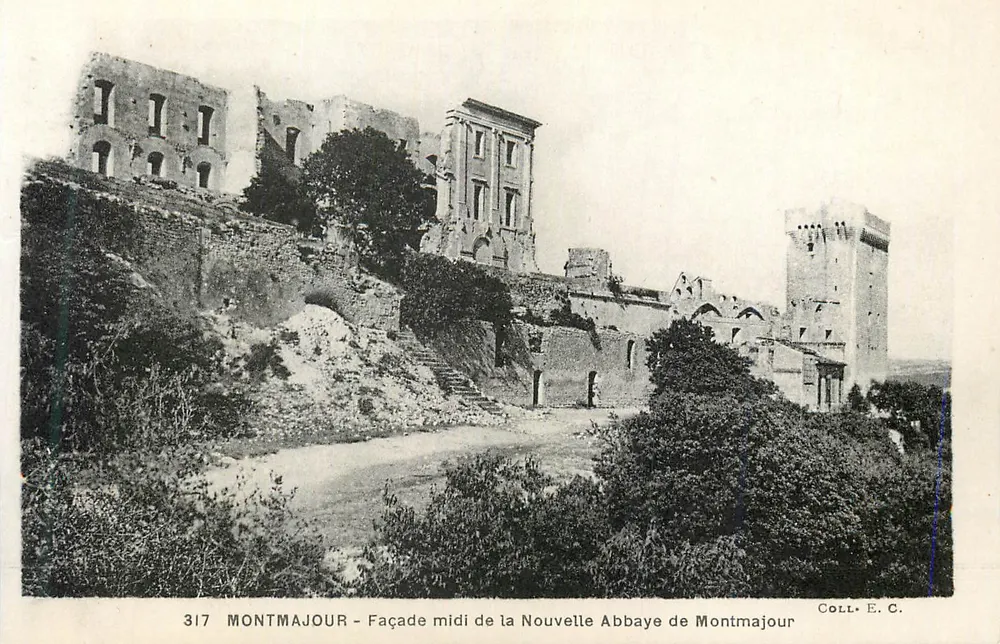 Montmajour — Südseite der Neuen Abtei von Montmajour — Sammlung E. C. Nr. 317 - Vorderseite