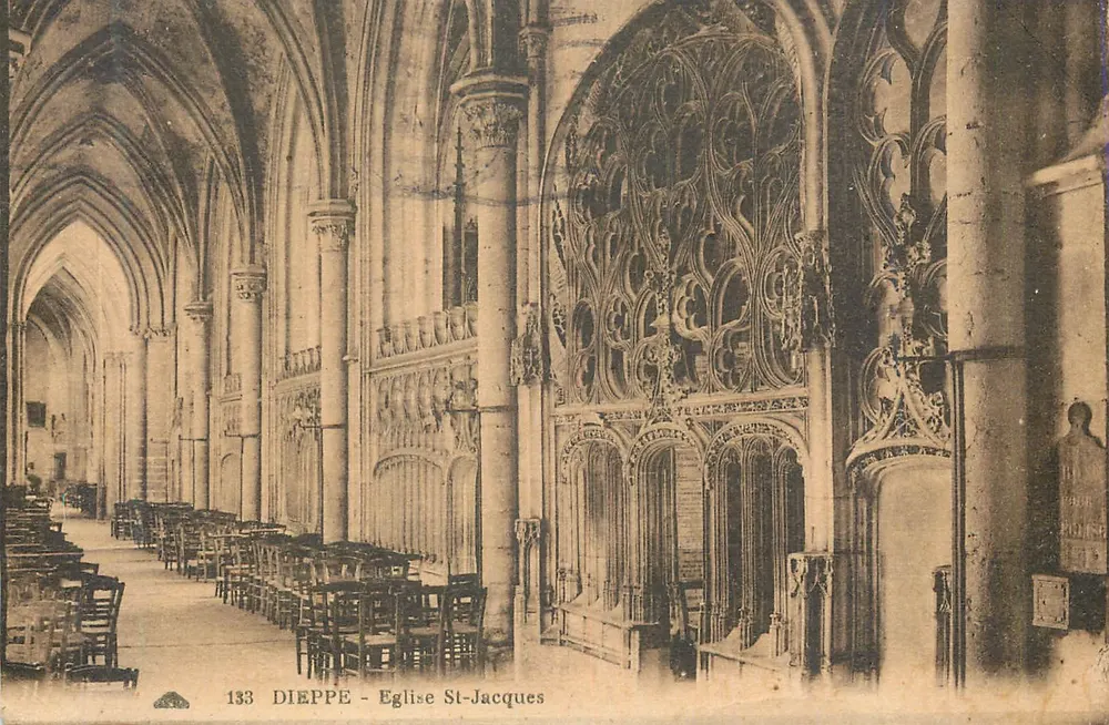 Interior da Igreja de São Jacó — Dieppe — n°133 - Frente