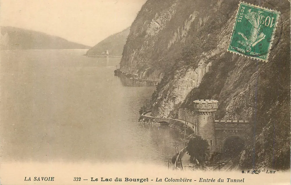 See Bourget - La Colombière - Eingang zum Tunnel — Savoyen, Nr. 332, Verlag S.F. Lux - Vorderseite