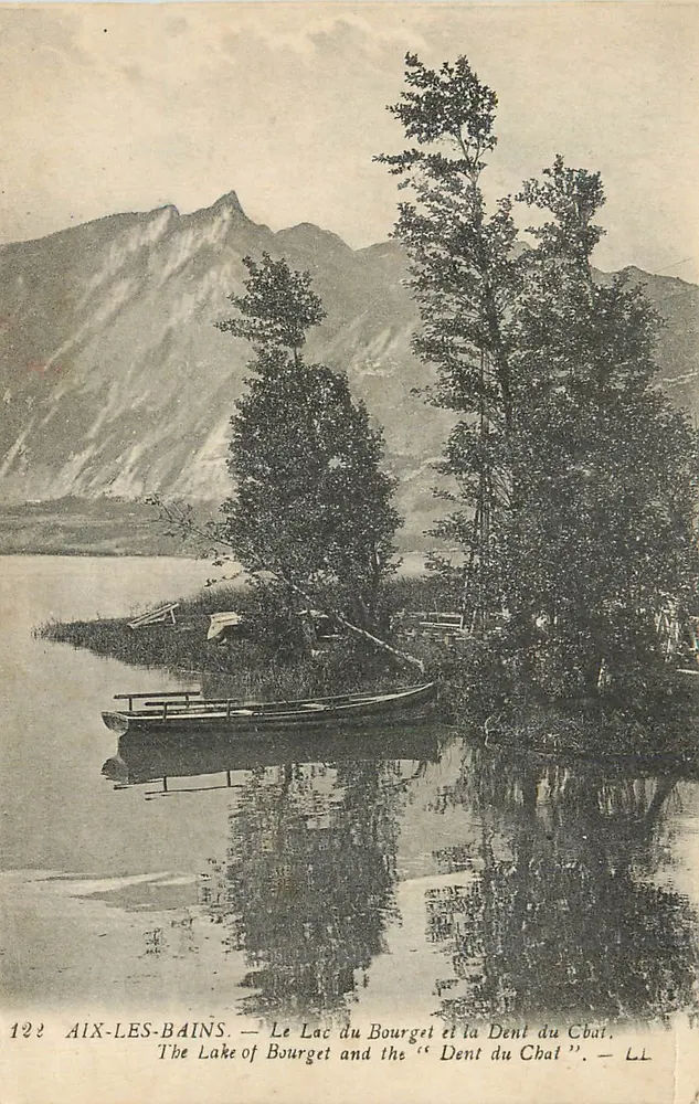 Aix-les-Bains — Lago do Bourget e a Dent du Chail — LL - Frente