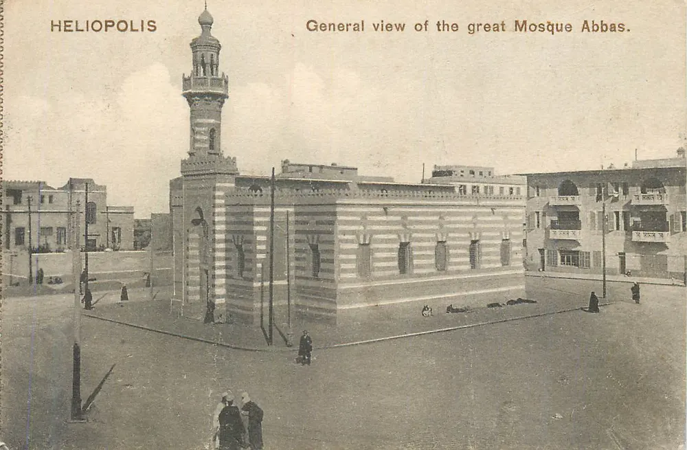 Héliopolis — Vue générale de la grande mosquée Abbas — éditeur non visible - Recto
