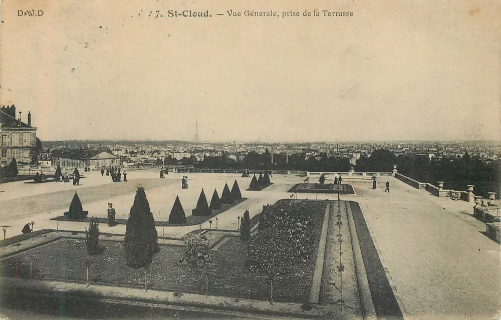 St-Cloud — Vista Geral, tirada da Terrasse — D.W.D - Frente