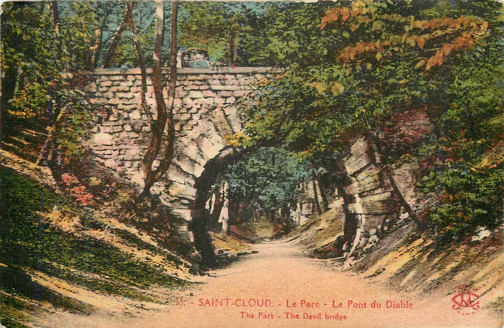 Saint-Cloud - O Parque - O Pont du Diable - Frente