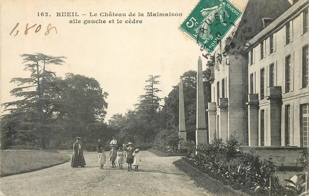 Rueil — Le Château de la Malmaison et le cèdre — éditeur non visible, n° de série 162 - Recto