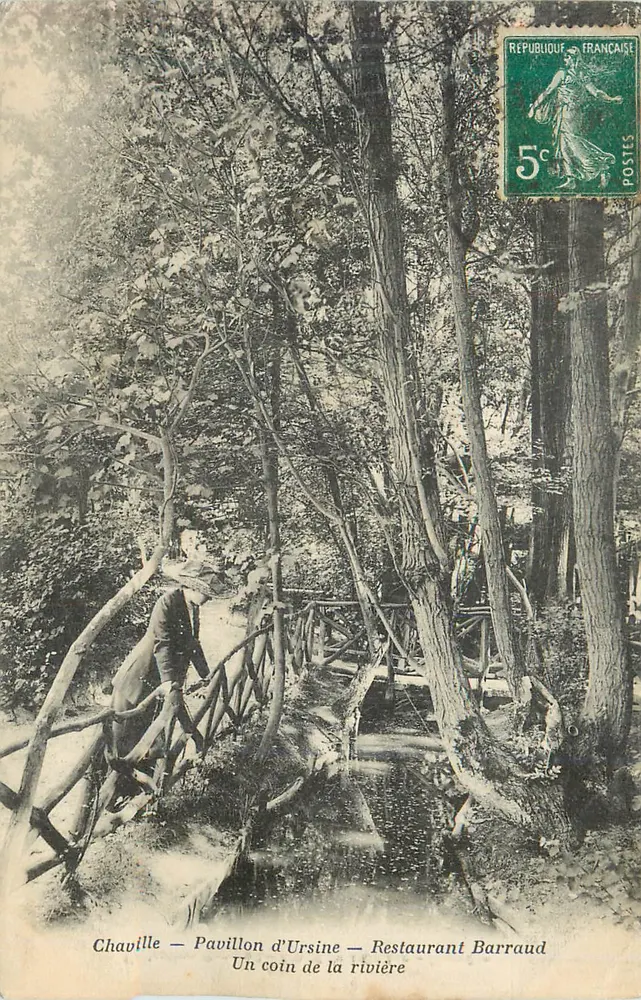 Chaville — Pavillon d'Ursine — Restaurant Barraud — Ein Stück des Flusses - Vorderseite