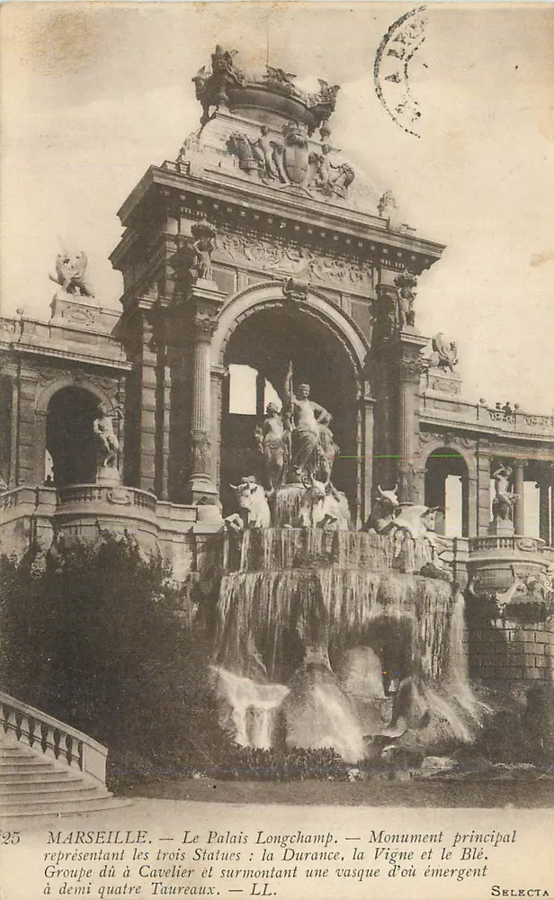 Marseille — Das Palais Longchamp — Hauptmonument — SELECTA - Vorderseite