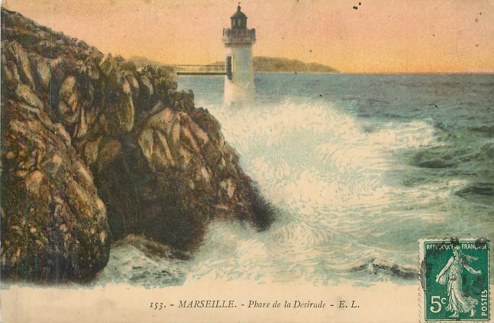 Farol da Desirade — Marselha — E. L. — n° 153 - Frente