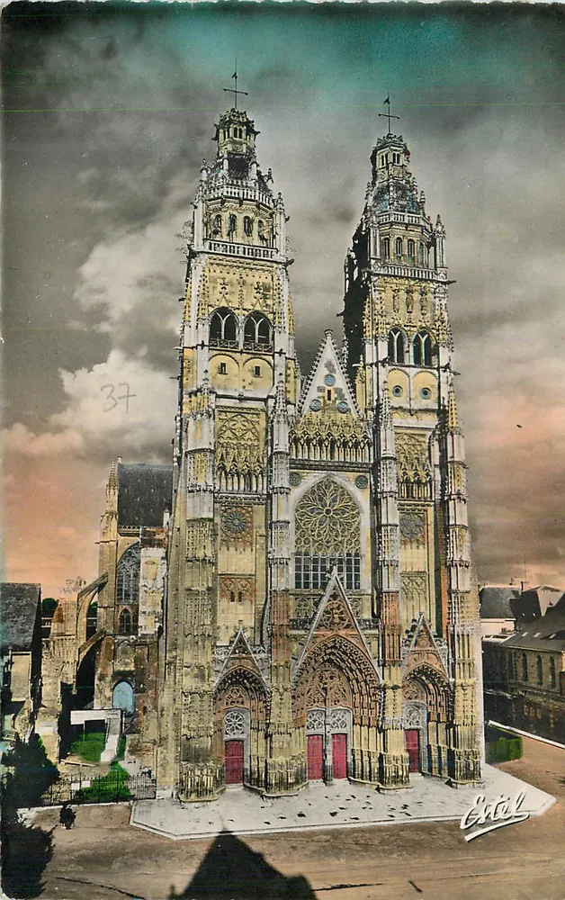 Catedral de Chartres — vista frontal — Editor Étel - Frente
