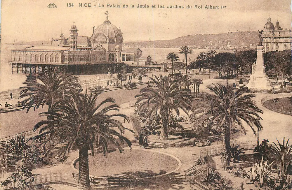 Nice - Das Palais der Mole und die Gärten des Königs Albert I. — Verleger: 184 - Vorderseite