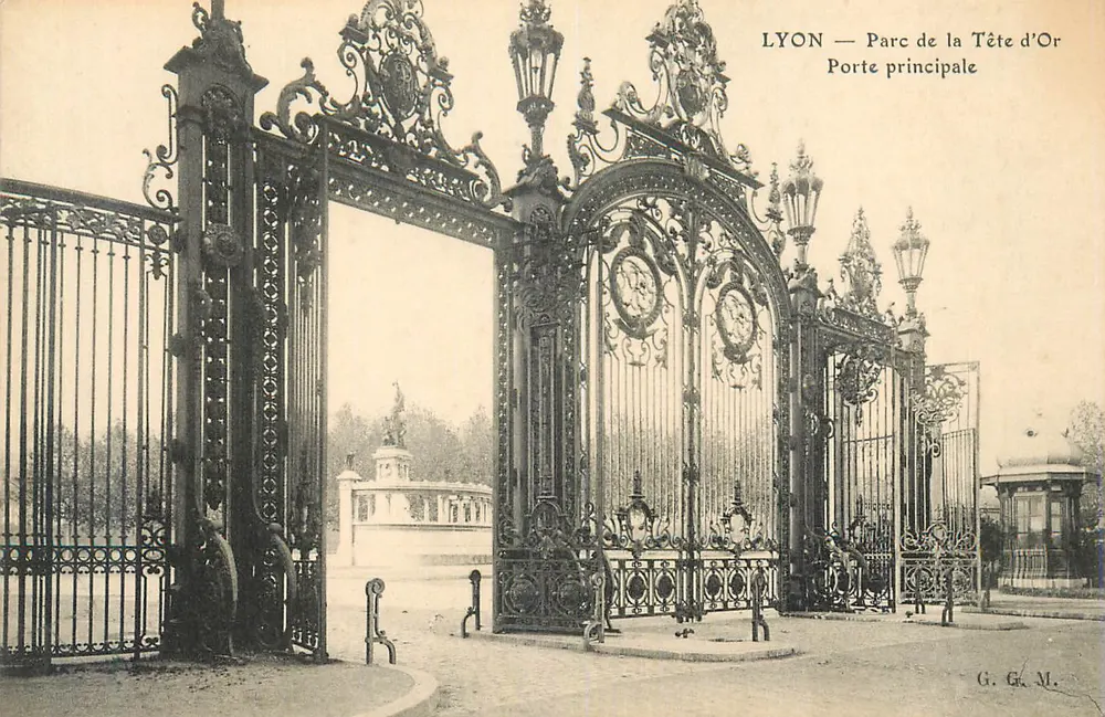 LYON — Parc de la Tête d'Or — Porte principale - Recto