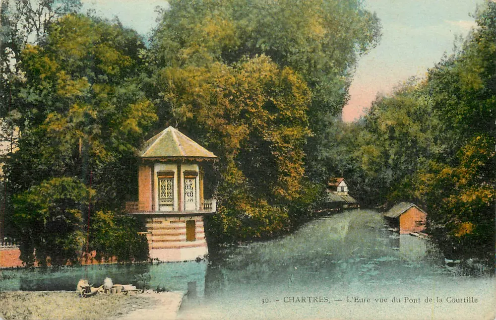 Chartres — Die Eure vom Pont de la Courtille aus gesehen — 30. - Vorderseite